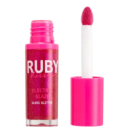 Gloss labial Eletric Glaze, da marca Ruby Kisses.