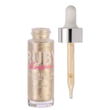 Glitter Líquido Eletric Glaze, da marca Ruby Kisses.