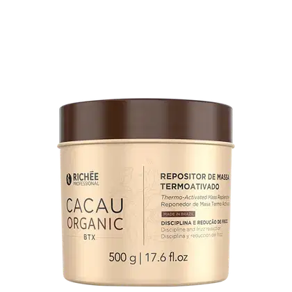 Repositor de Massa Capilar Richée Professional Cacau Organic Btx, 500g.