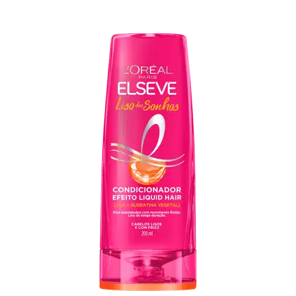 Condicionador Liso dos Sonhos, da marca Elseve.