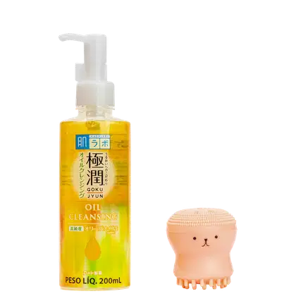 Imagem do produto Kit Hada Labo Cleansing Gokujyun Massage Octopus (2 Produtos)