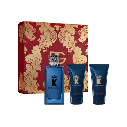 Imagem do produto Conjunto K by Dolce & Gabbana Masculino - Perfume Eau de Parfum 100ml + Gel de Banho 50ml + Bálsamo Pós-Barba 50ml
