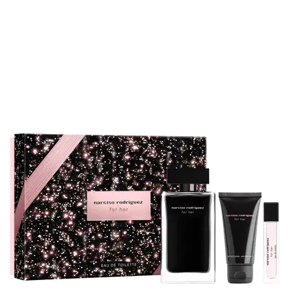 Imagem do produto Conjunto For Her Narciso Rodriguez Feminino - Perfume Eau de Toilette 100ml + Body Lotion 50ml + Travel Size 10ml