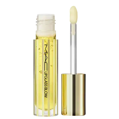 Óleo Labial Lipglass Blow Plump Oil, da marca M.A.C