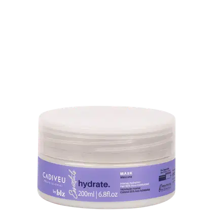 Máscara Capilar Hydrate by BLZ, da marca Cadiveu Professional.