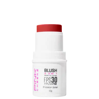 Blush Multifuncional Pink Cheeks Sport All in One FPS30 FPUVA10 Red Cherry, 4,5g.
