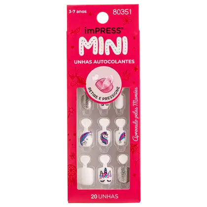 Imagem do produto Kiss New York imPRESS Mystical Unicorn - Unhas Autocolantes Infantis (20 Unidades)