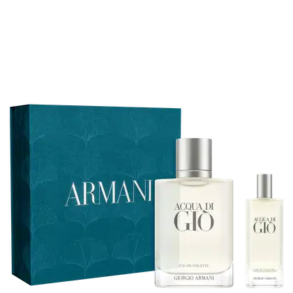 Conjunto Acqua di Giò Giorgio Armani Eau de Toilette 100ml + Eau de Toilette 15ml