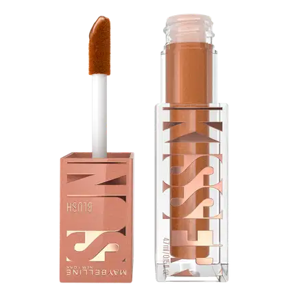 Blush Líquido Multifuncional Sunkisser, da marca Maybelline. Possui cor amarronzada.