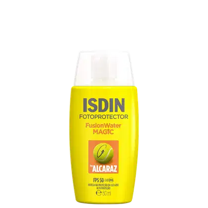 Protetor Solar Facial ISDIN FusionWater Magic by Alcaraz FPS50, 50ml.