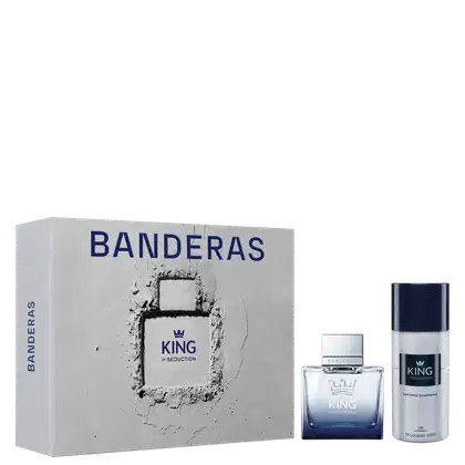 Imagem do produto Conjunto King of Seduction Banderas Masculino Eau de Toilette 100ml + Desodorante Spray 150ml