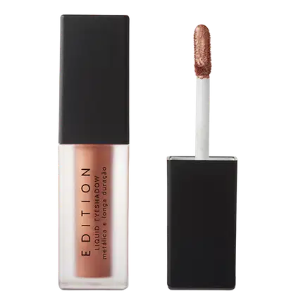 Sombra Líquida Edition Liquid Eyeshadow, da marca Océane. Cor marrom avermelhado claro.