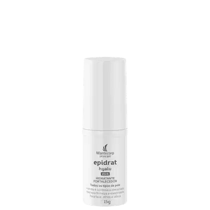 Hidratante Facial em Bastão Epidrat Hyalu Stick, da marca Mantecorp.