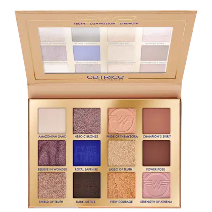 Paleta de Sombras Catrice Mulher Maravilha 010 Wonder Woman Story, 15,5g.