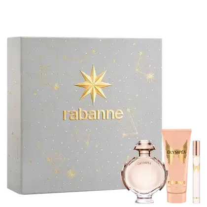 Imagem do produto Conjunto Olympéa Rabanne Feminino Eau de Parfum 50ml + Eau de Parfum 10ml + Loção Hidratante Corporal 100ml