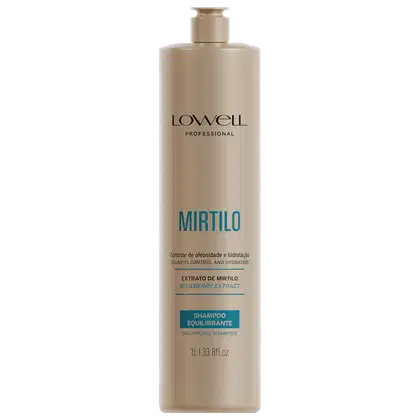 Shampoo Mirtilo, da marca Lowell.