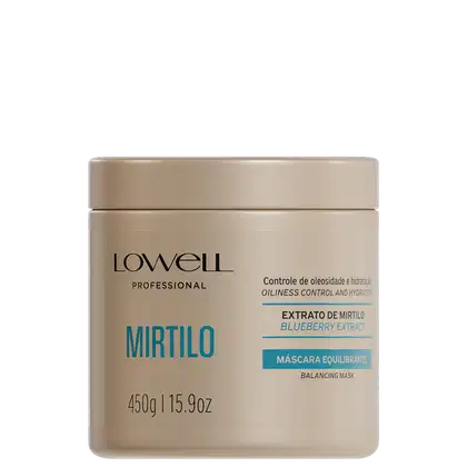 Máscara Capilar Mirtilo, da marca Lowell.