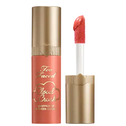 Blush Líquido Too Faced Cloud Crush Whipped Lip & Cheek Peach Blur, 4ml.