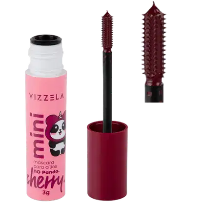 Imagem do produto Vizzela Cosméticos No Panda Mini Cherry - Máscara de Cílios 3g