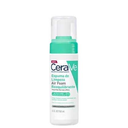 Espuma de Limpeza Facial CeraVe Air Foam Reequilibrante, 150ml.