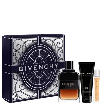 Conjunto Gentleman Reserve Privée Givenchy Masculino Eau de Parfum 100ml + Gel de Banho 75ml + Travel Size 12,5ml.
