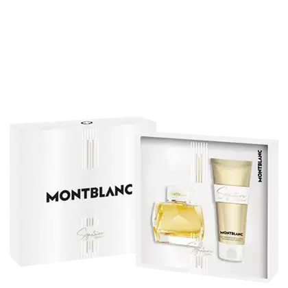 Conjunto Signature Absolue Montblanc Feminino Eau de Parfum 50ml + Loção Hidratante Corporal 100ml.