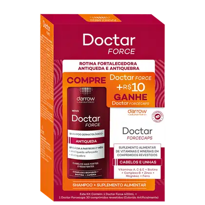 Imagem do produto Kit Darrow Doctar Force + Doctar ForceCaps (2 Produtos)