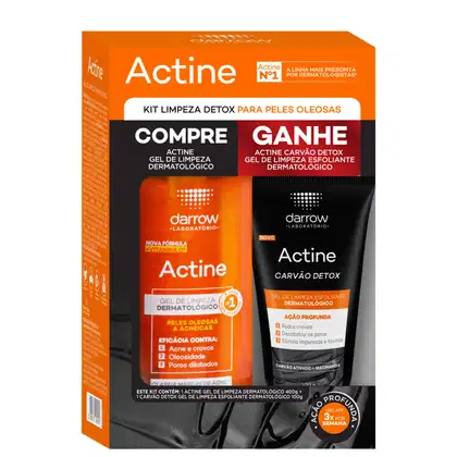 Imagem do produto Kit Darrow Actine Gel + Actine Carvão Detox (2 Produtos)