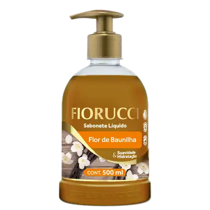 Sabonete Líquido Fiorucci Flor de Baunilha, 500ml.
