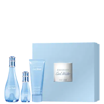 Imagem do produto Conjunto Cool Water Woman Davidoff Feminino - Perfume Eau de Toilette 100ml + Body Lotion 75ml + Travel Size 15ml