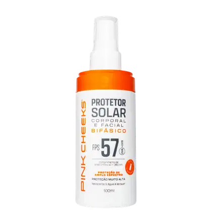 Imagem do produto Pink Cheeks FPS 57 FPUVA 30 - Protetor Solar Bifásico 100ml