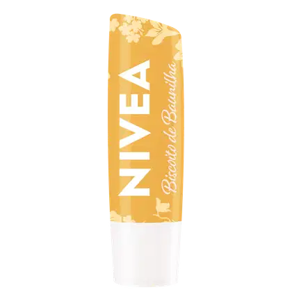 Hidratante Labial NIVEA Bridgerton Biscoito de Baunilha, 4,8g.