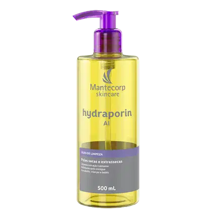 Óleo de Limpeza Corporal e Facial Mantecorp Hydraporin, 500ml.