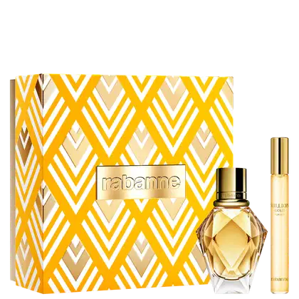 Imagem do produto Conjunto Million Gold for Her Rabanne Feminino - Perfume Eau de Parfum 30ml + Travel Size 10ml
