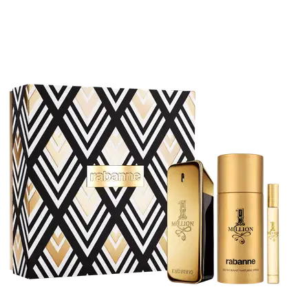Imagem do produto Conjunto 1 Million Rabanne Masculino - Perfume Eau de Toilette 100ml + Desodorante 150ml + Travel Size 10ml