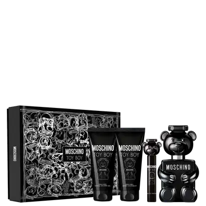 Imagem do produto Conjunto Toy Boy Moschino Masculino - Perfume Eau de Parfum 100ml + Shower Gel 100ml + After Shave 100ml + Travel Size 10ml