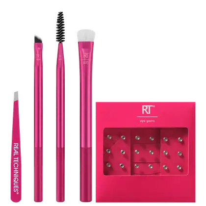Kit Real Techniques Vivid Escape Brows Sculpting Set, 5 produtos.