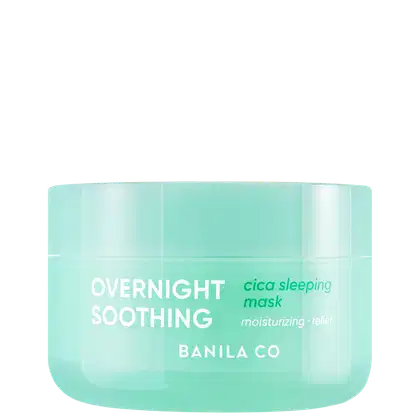 Máscara Facial Banila CO Overnight Soothing Cica Sleeping Mask, 100ml.