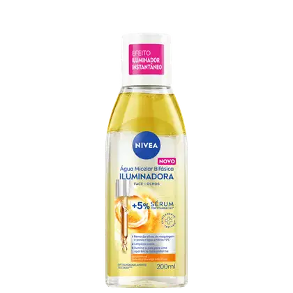 Água Micelar Bifásica Iluminadora NIVEA, de 200ml