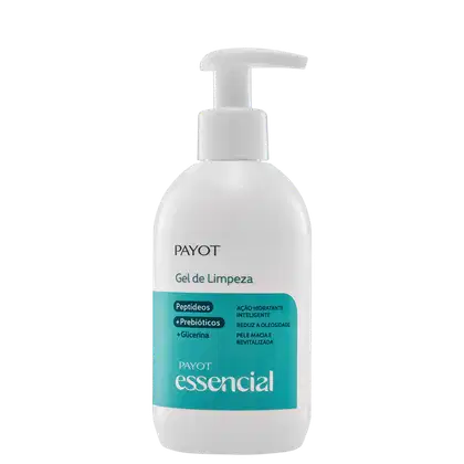 Frasco de gel de limpeza Essencial, da marca Payot.