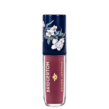 Blush líquido multifuncional. Bruna Tavares BT x Bridgerton com acabamento natural, indicado para aplicação multifuncional no rosto e nos olhos