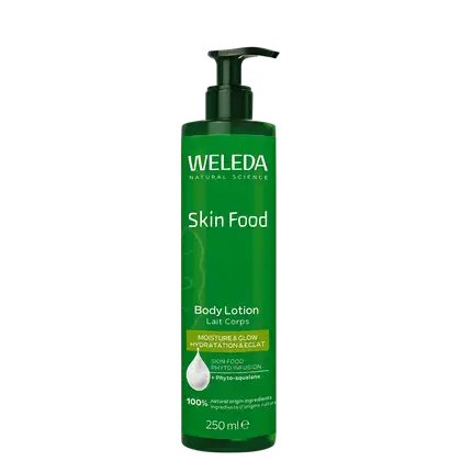 Embalagem da Loção Corporal Weleda Skin Food.