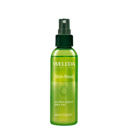 Embalagem do Óleo Weleda Skin Food.
