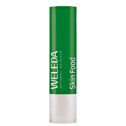 Embalagem do hidratante labial Weleda Skin Food.