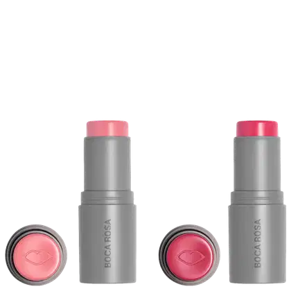 Kit Boca Rosa Stick Cor Gyn + Jampa, 2 sticks de maquiagem multifuncional.