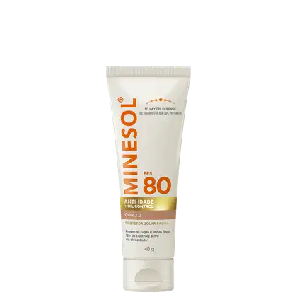 Imagem do produto NeoStrata Minesol Anti-idade + Oil Control FPS 80 Com Cor 2.0 - Protetor Solar 40g