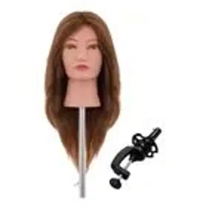 Imagem do produto Cabeça Boneca 100% Natural 45 Cm Treino Cabeleireiro Ruiva