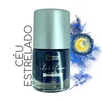 Imagem do produto Esmaltes Hipoalergênicos Premium 15 Free 7ml Allergic Center Cor:Céu Estrelado