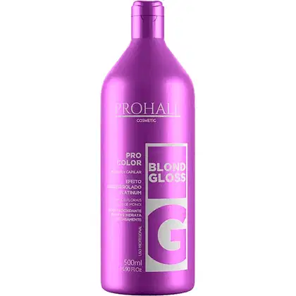 Máscara Matizadora Prohall Cosmetic Pro Color Blond Gloss, 500ml.