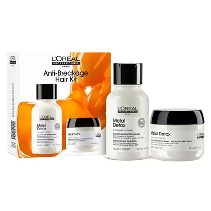 Kit L'Oréal Professionnel Metal Detox Duo Mini, 2 produtos.